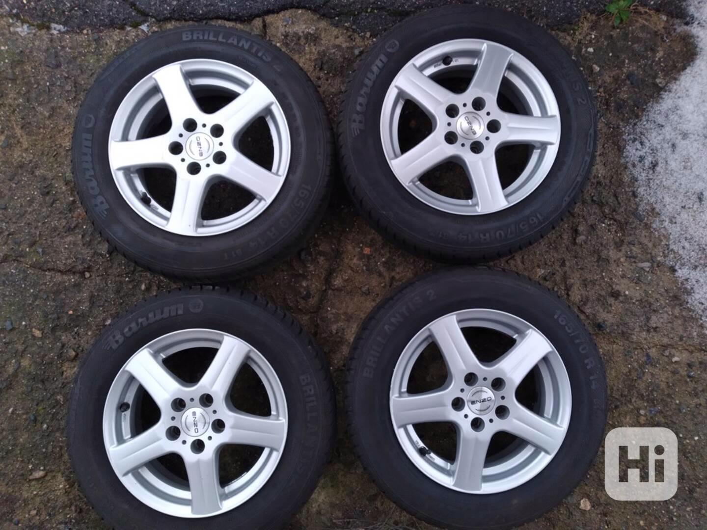 LETNÍ ALU KOLA 165/70R14 ŠKODA FABIA,VW - foto 1