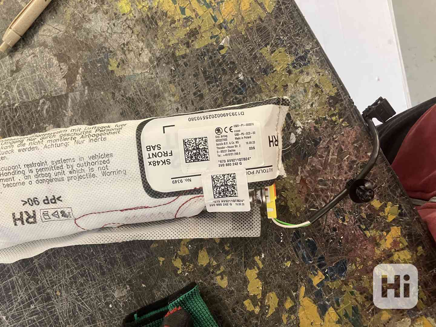 sedackovy airbag skoda superb iii 3 vw passat b8 - foto 1