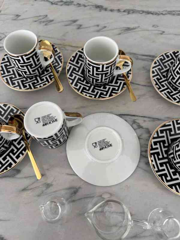 Sada šálků a podšálků na Espresso H&M Home 8ks - foto 9