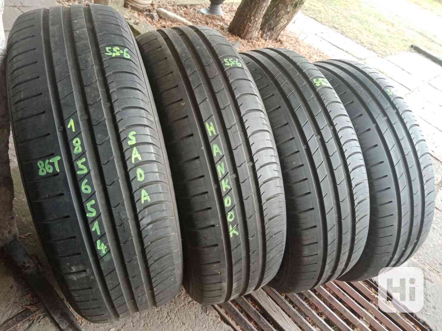 Letní pneu 4kusy 185/65/14 vzorek 80% HANKOOK - dobírka - foto 1