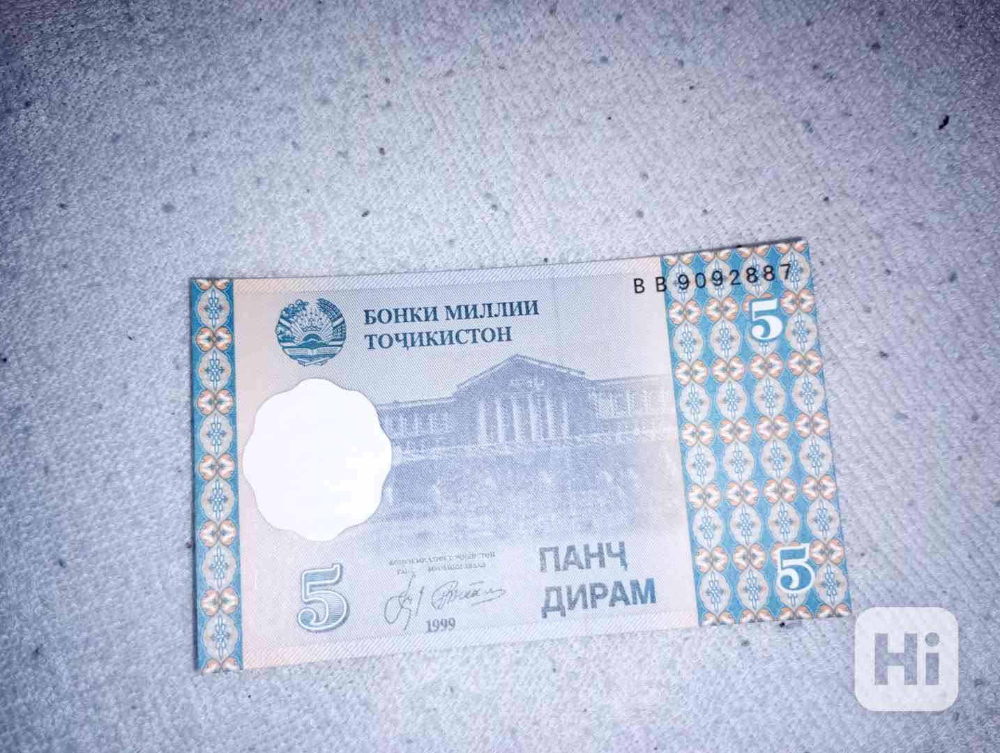 Tádžikistán bankovky - foto 1