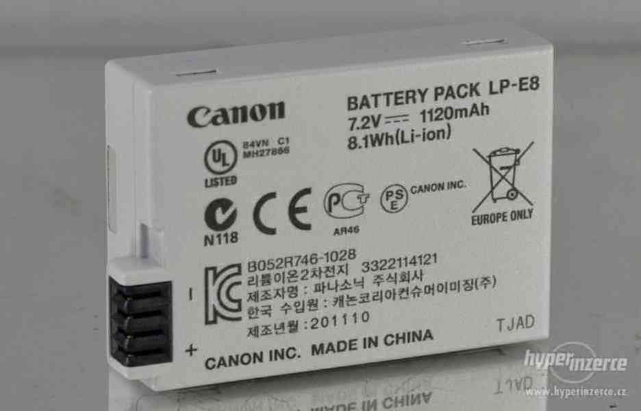 Canon LP-E8 Li-Ion akumulátor - EOS 550D, 600D, 650D, .... - foto 2