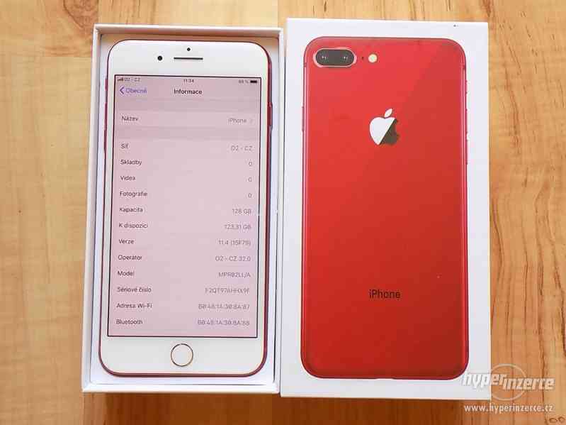 APPLE iPhone 7 PLUS 128GB Red - ZÁRUKA - TOP STAV - foto 2