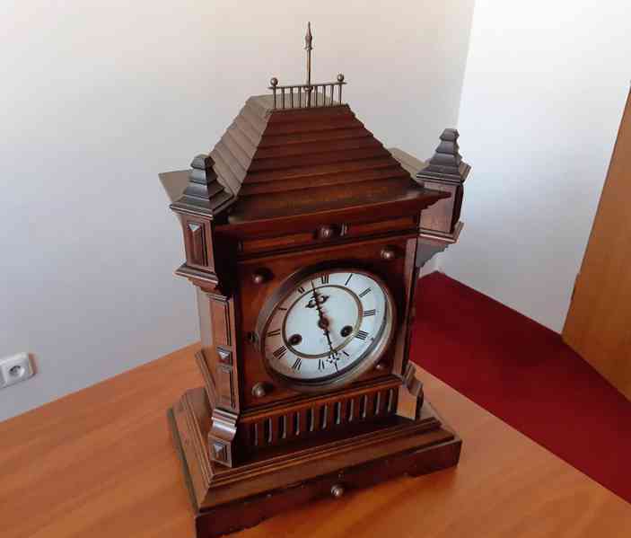 Starožitné stolní, krbové hodiny JUNGHANS *1890 - foto 2