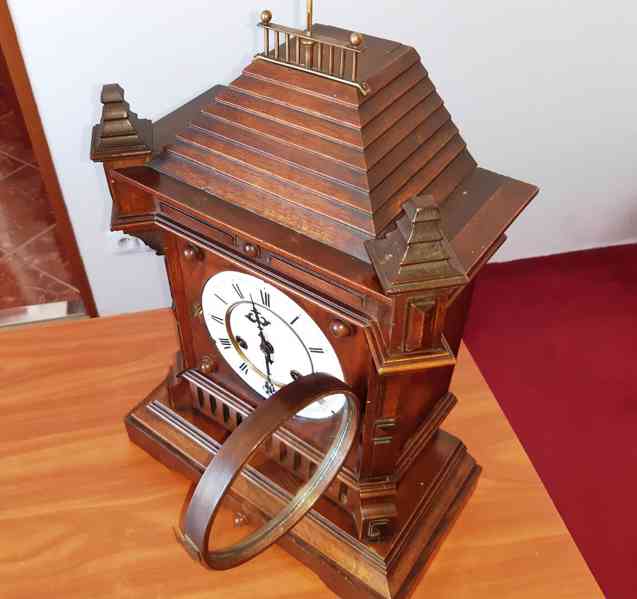 Starožitné stolní, krbové hodiny JUNGHANS *1890 - foto 5
