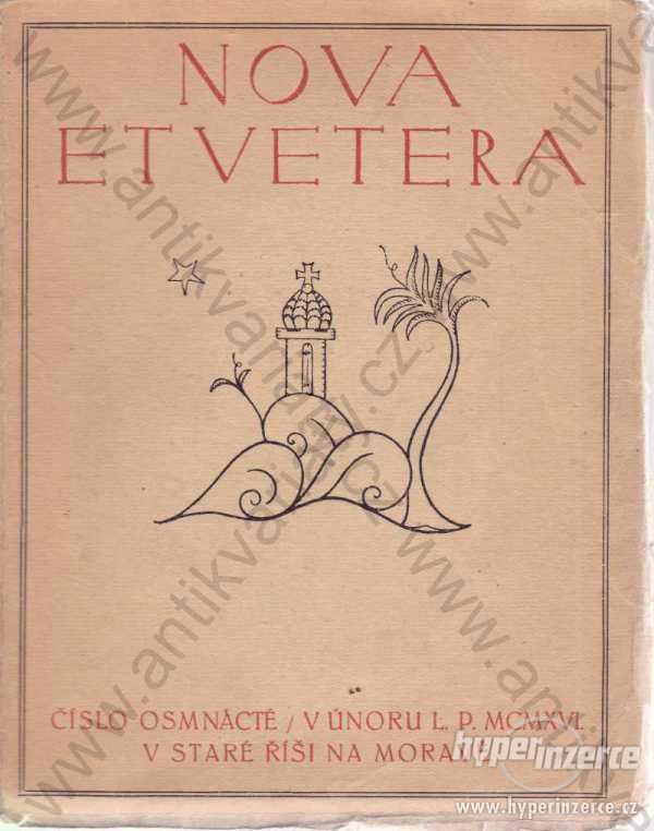 Nova et vetera Číslo 18.  1916 - foto 1