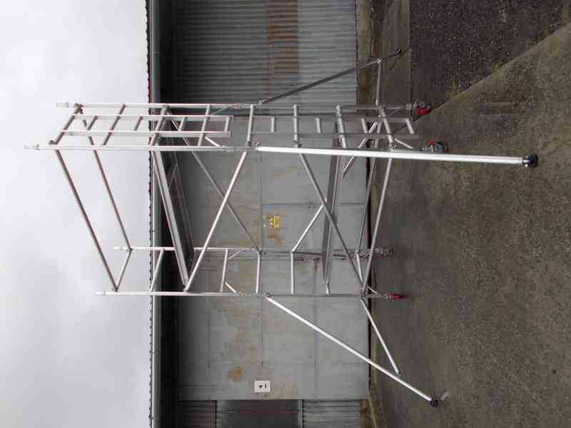 Pojízdné hliníkové lešení s pracovní výškou 5,2m - Nové - foto 2