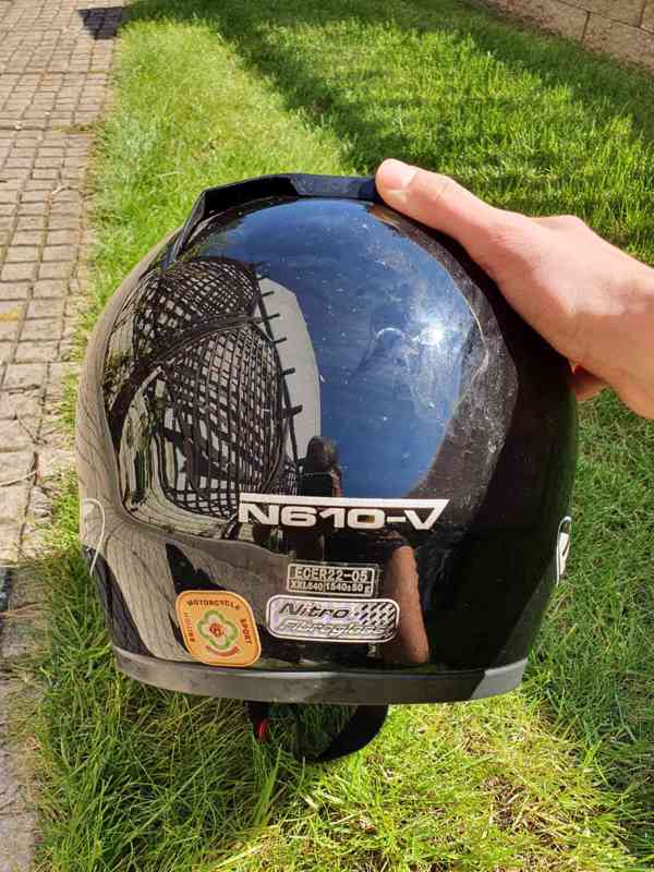 Přilba Nitro Racing černá XXL - foto 2