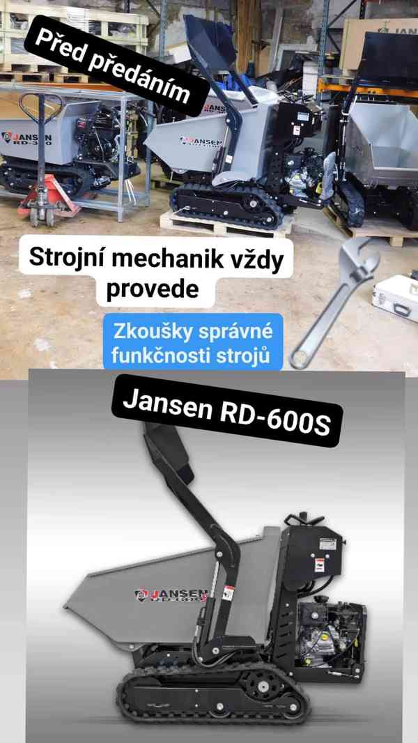 Jansen RD-600S Hydraulický sklápěč - foto 9