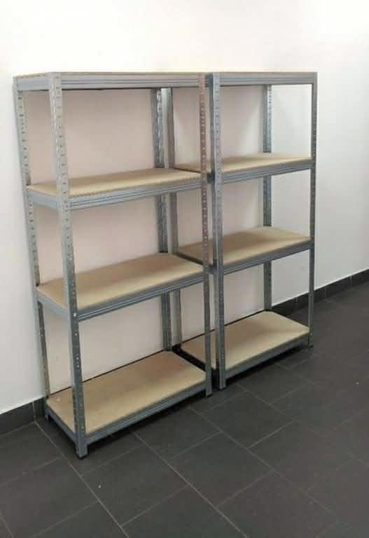 Kovové skladové regály – pevné, stabilní, různé velikosti, V - foto 9