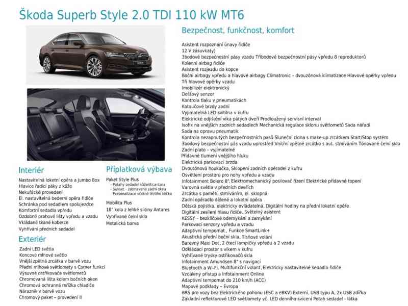 Škoda Superb, 2.0 TDI - Paket Style Plus - foto 27