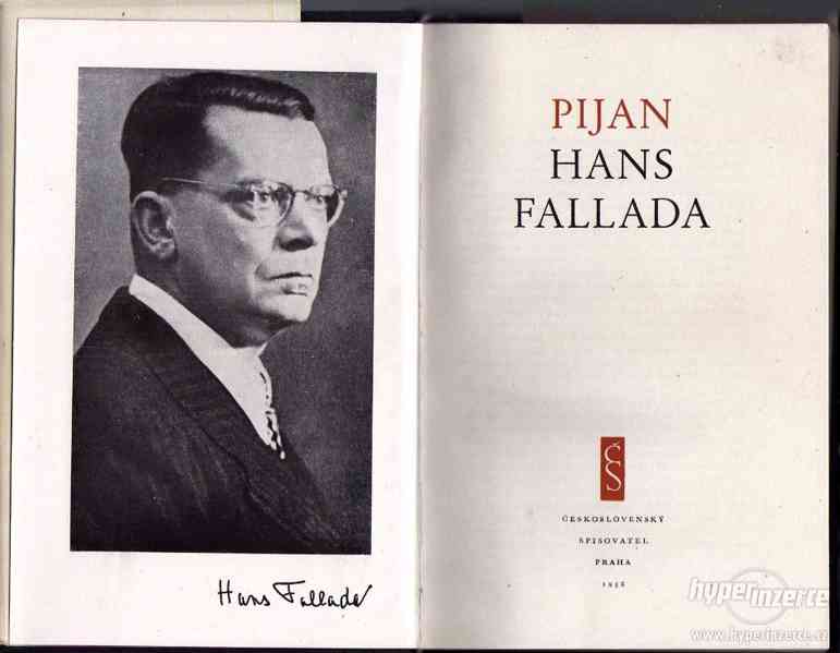 Pijan Hans Fallada - 1958 - 1.vydání + autogram - foto 1