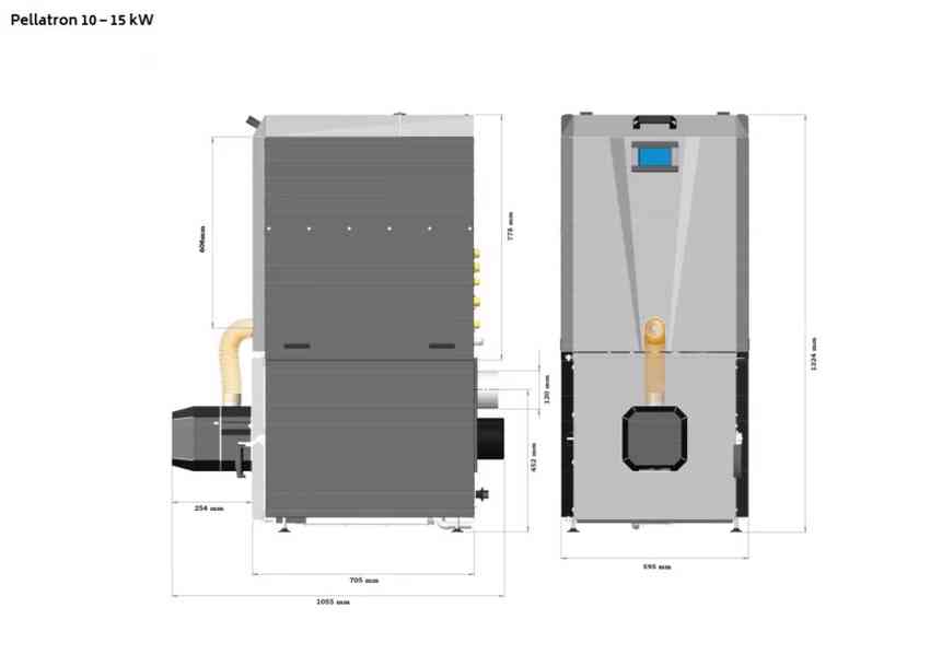 Kompaktní kotel na pelety 10 kW - foto 4