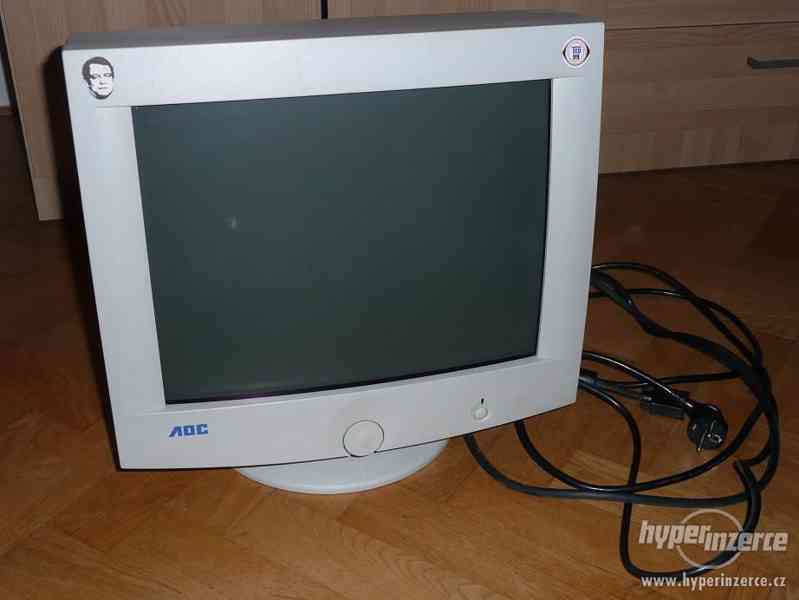 Prodám starý funkční CRT PC monitor AOC 7Vlr+ - foto 2