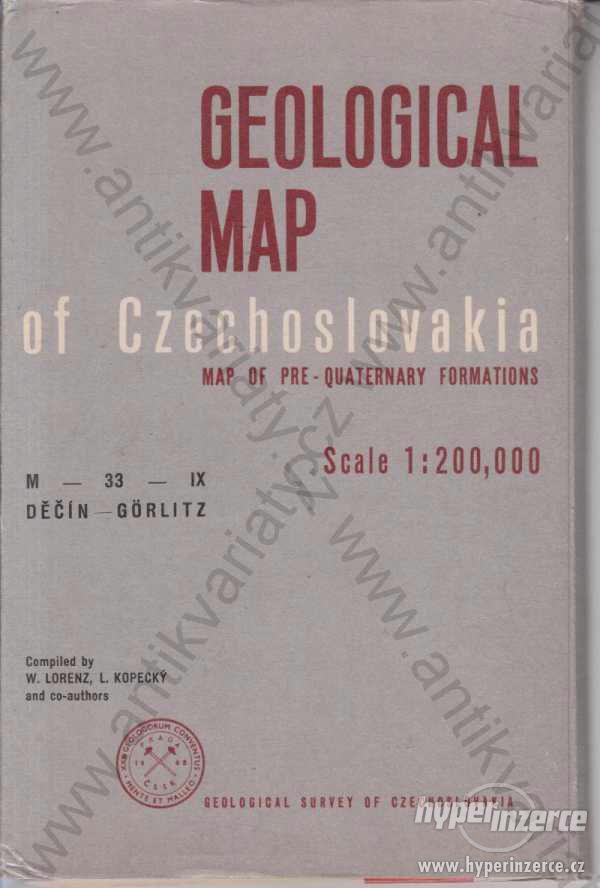 Geological Map of Czechoslovakia 1964 - foto 1