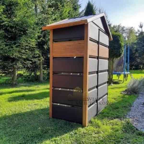 přístřešek na popelnice, sedlová střecha 1,5 m x 0,5m TS498 - foto 2