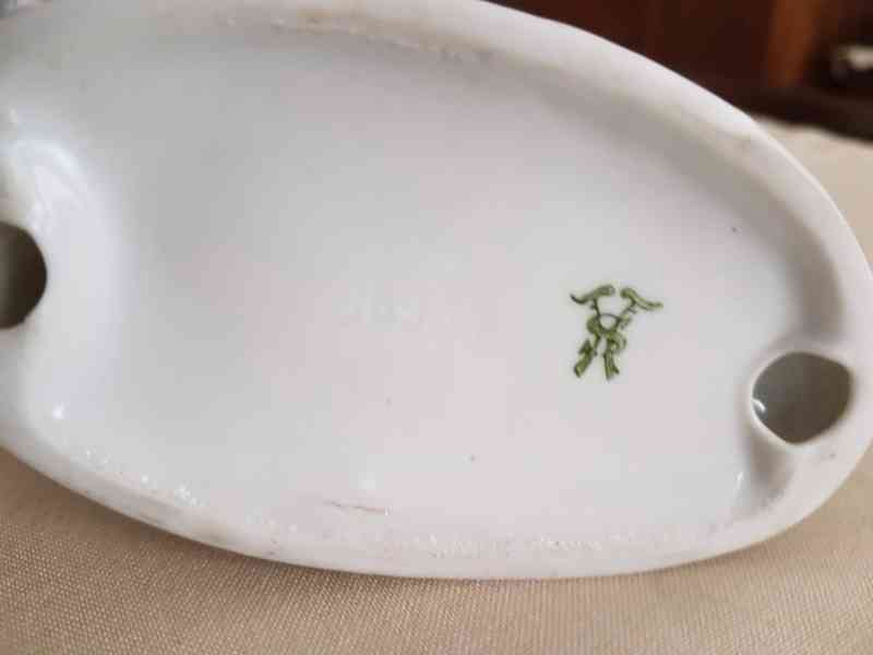 Starožitná porcelánová plastika 2 koní Wallensdorf - foto 4