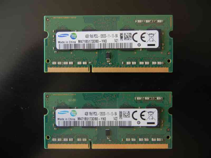 Samsung,Kingston 2 x 4GB PC3L-12800S, DDR3, 1600Mhz - foto 4