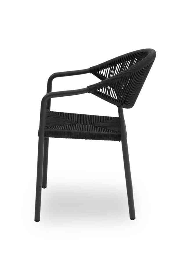 Technoratanová židle CESARE antracit - foto 2