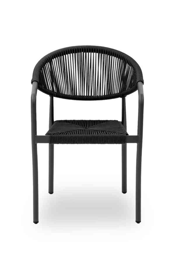 Technoratanová židle CESARE antracit - foto 3