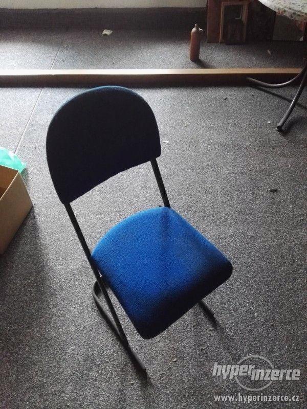 Modré kancelářské židle - foto 2