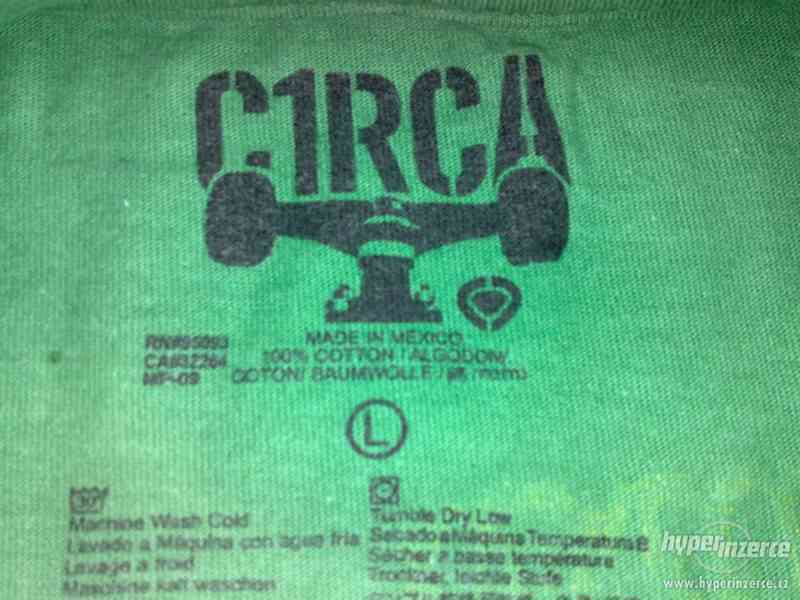 Tričko CIRCA Scary green-L Made in MEXICO. - foto 4