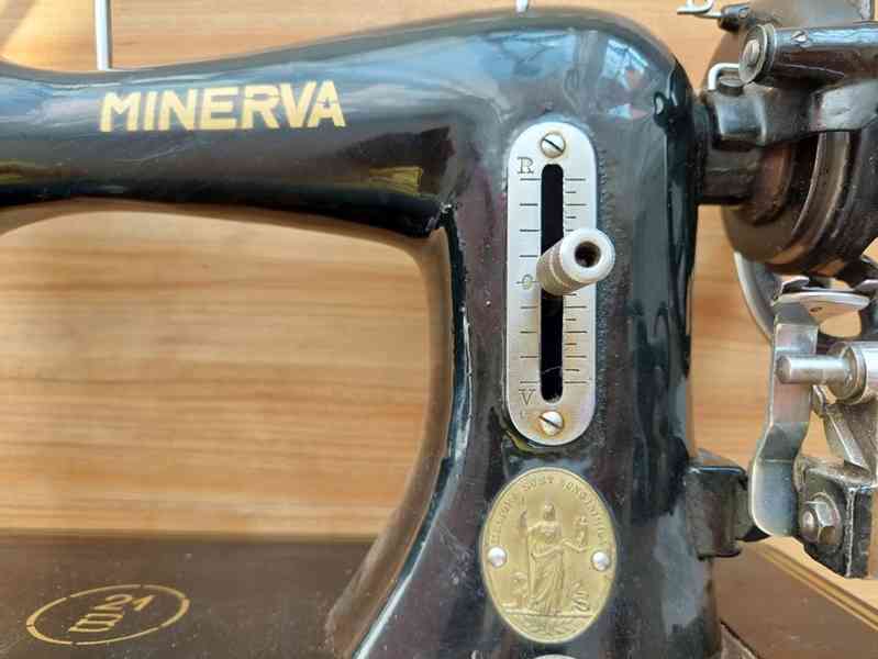 Šlapací šicí stroj Minerva retro Československo ZDARMA POŠTA - foto 3