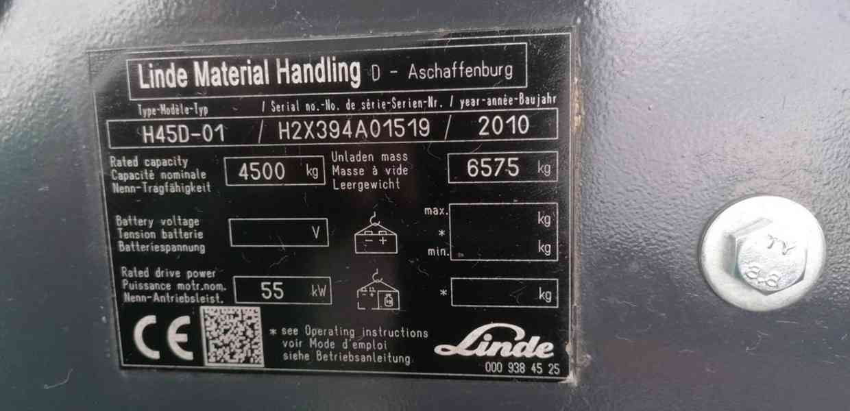 LINDE H45D-01 boční posuv, vidle 2 m - foto 8