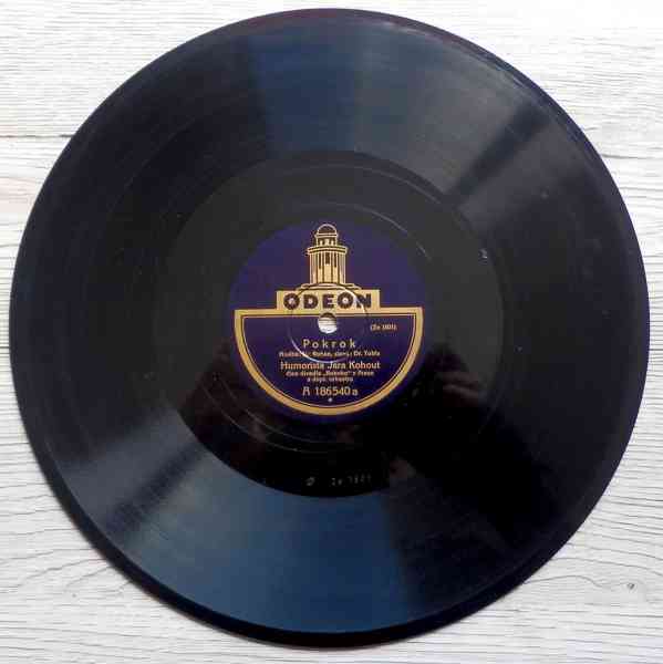Jára Kohout, herec – stará šelaková gramodeska, rok 1928  - foto 3