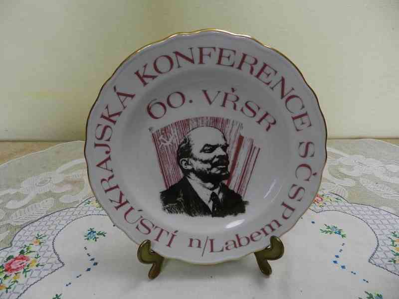 Dekorační talíř Lenin 60let VŘSR - foto 1