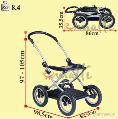 Prodáme klasický hluboký kočárek Peg- perego - foto 1