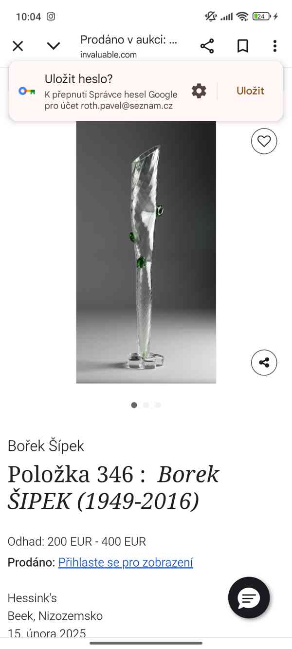 Bořek Šípek - váza  - foto 17