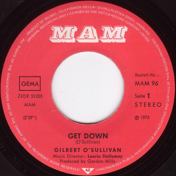 Gilbert O'Sullivan – Get Down   (SP) - foto 3