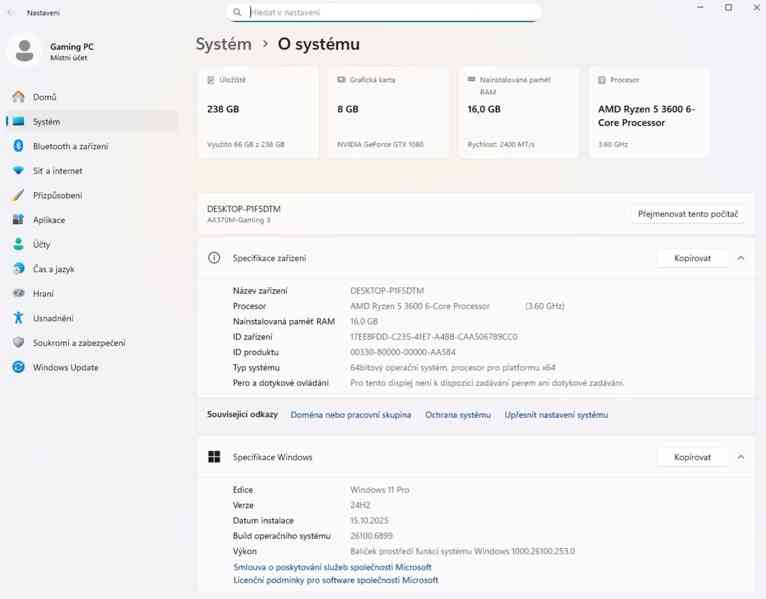 💣 HERNÍ PC RYZEN 5 3600, 16GB RAM, GTX 1080, SSD, WIN11 💣 - foto 8