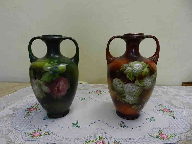 Secesní párové Vázy Royal Wettina Robert Hanke RH Austria