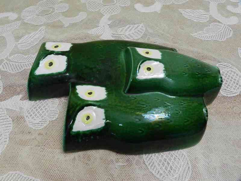 Stylový Reliéf na zeď Sovy Brusel Retro Keramia Znojmo Czech - foto 3