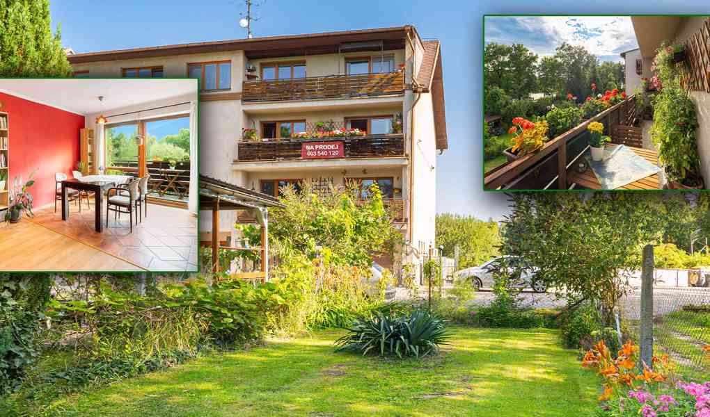 Byt 3+1, 82m² s lodžií, se zahrádkou a parkováním, Zavadilka - foto 1