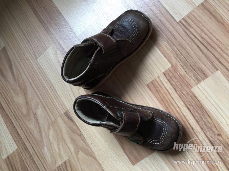 Dětské boty kožené Kickers. Vel.30 - foto 1
