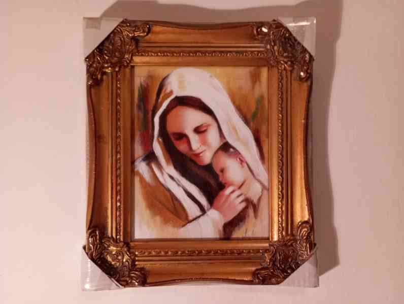 Olejomalba na plátně - zdobený rám 310x260mm - 30 - - foto 2