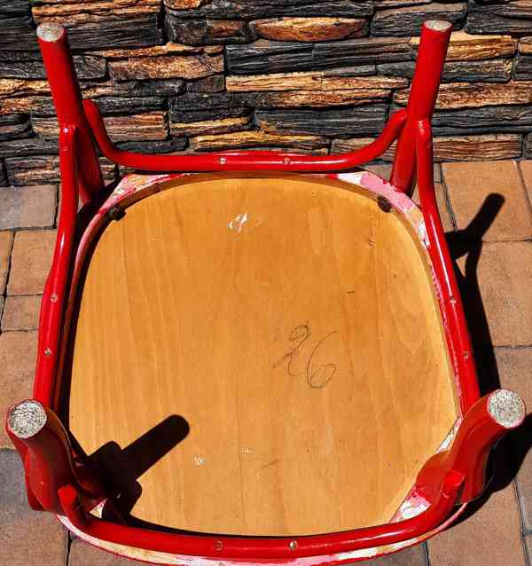 Ohýbané křeslo TON, Thonet s polstrováním - foto 3