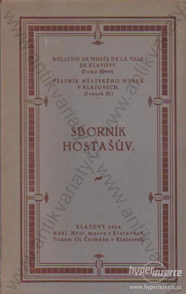 Sborník Hostašův 1924 - foto 1