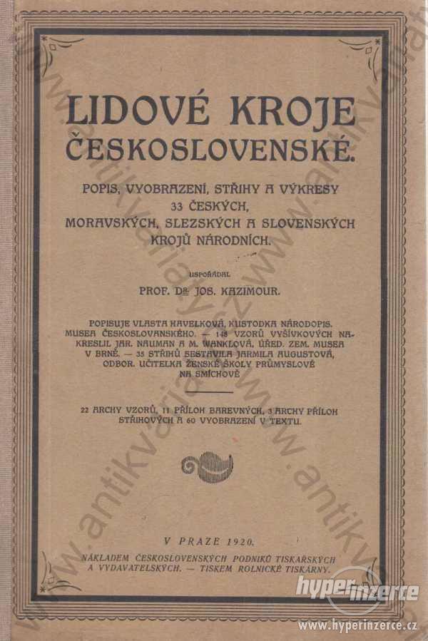 Lidové kroje československé 1920 - foto 1