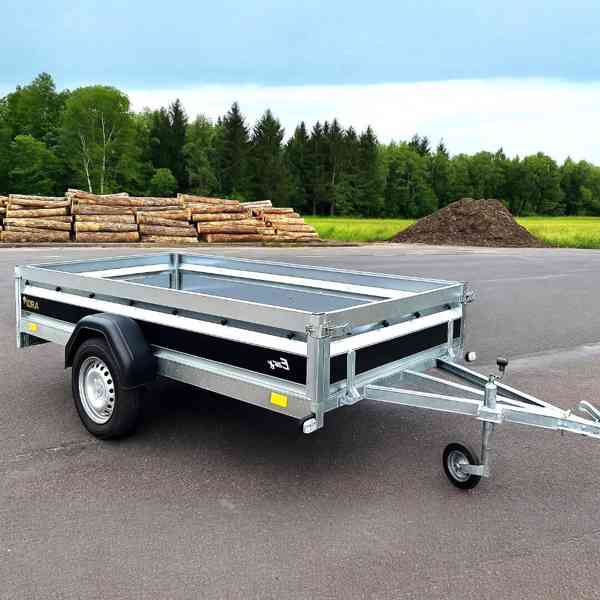 Nový přívěsný vozík 2,65m x1,30 +plachta, svařovaný rám,DPH - foto 14