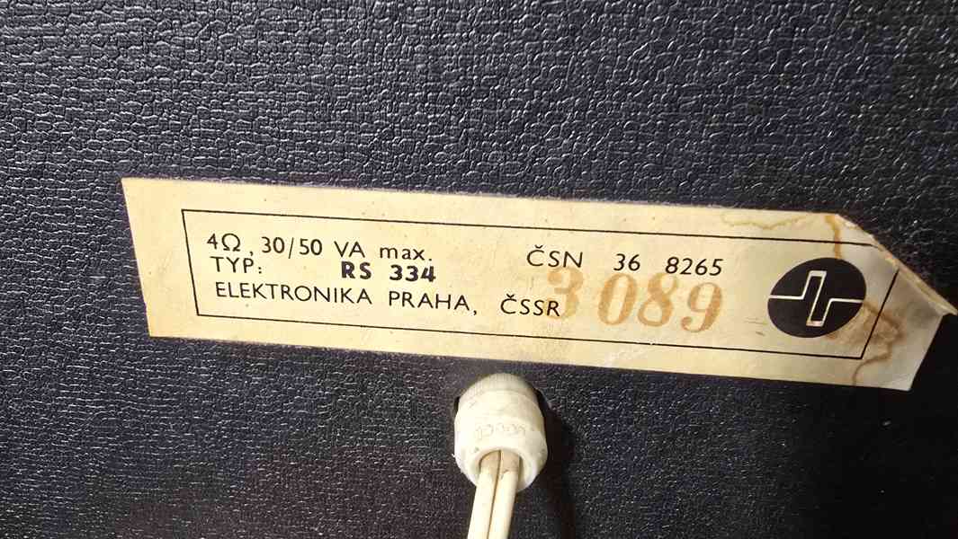 RS 334 Elektronika Praha Reprosoustavy Reproduktory Tesla - foto 4