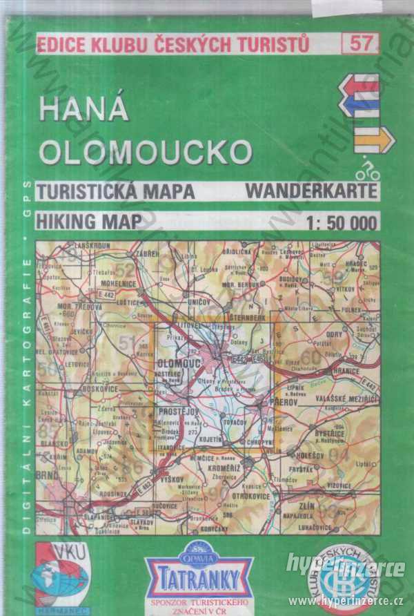 Haná, Olomoucko Turistická mapa 1 : 50 000 1999 - foto 1