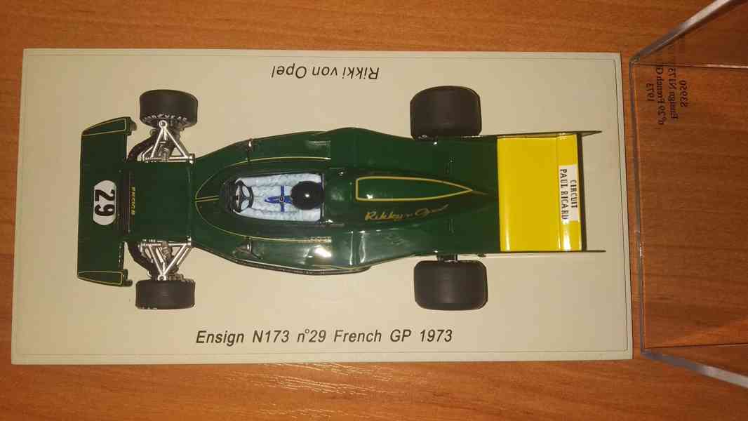 F1 Ensign N173 #29 Rikky von Opel 1973 French GP Spark 1:43 - foto 4