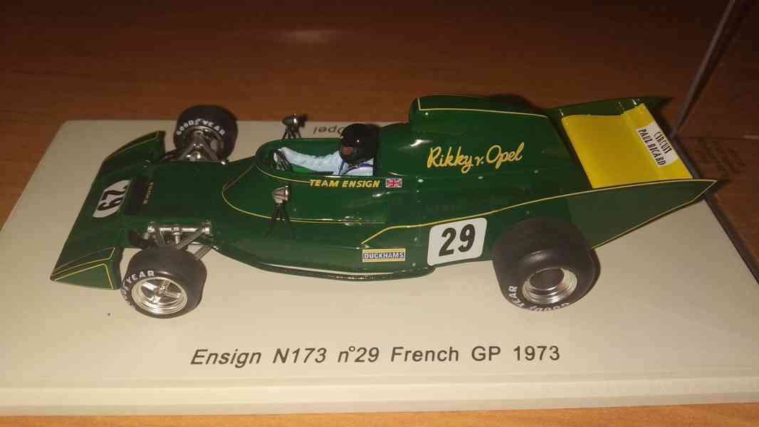 F1 Ensign N173 #29 Rikky von Opel 1973 French GP Spark 1:43 - foto 3