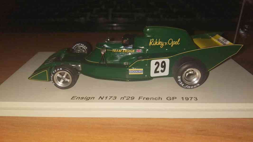 F1 Ensign N173 #29 Rikky von Opel 1973 French GP Spark 1:43 - foto 2