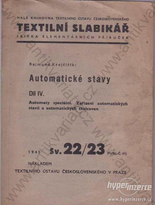 Automatické stavy Rajmund Krejčiřík 1945 - foto 1