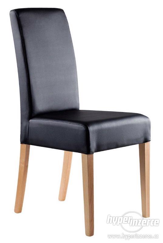 Židle VANESSA, černá, koženka - foto 1